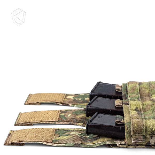 Передня панель MRBC з трьома зʼємними клапанами на велкро + гачки \USA Cordura 000378+g фото