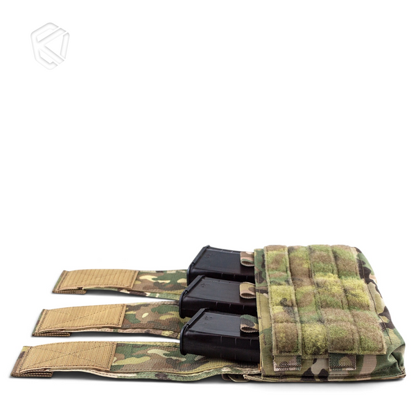 Передня панель MRBC з трьома зʼємними клапанами на велкро + гачки \USA Cordura 000378+g фото