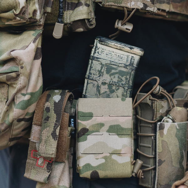 Одинарний підсумок KIM.S під магазин AK | AR з кайдексом \USA Cordura 000581 фото